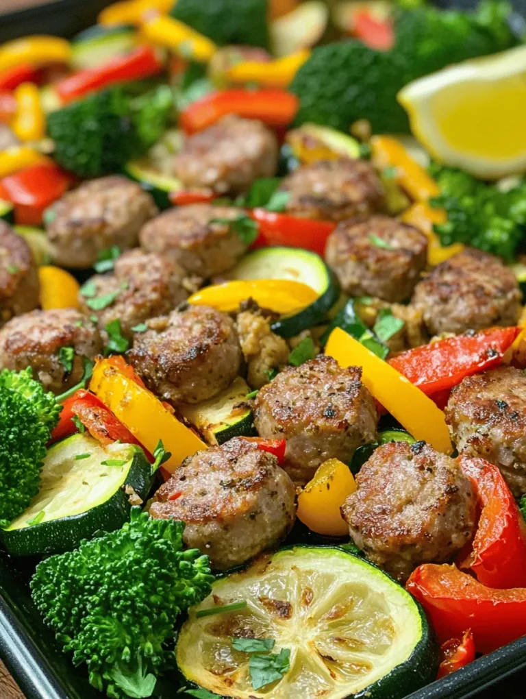 Understanding the joy of quick, delicious meals is essential in today’s fast-paced world. With busy schedules and endless responsibilities, finding time to prepare a hearty meal can be a challenge. Enter the Sizzling Sheet Pan Sausage and Veggies, the perfect answer for those weeknights when you crave a satisfying dish without spending hours in the kitchen. This one-pan recipe combines savory Italian sausage with a colorful medley of vegetables, making it not only a feast for the palate but also visually appealing.