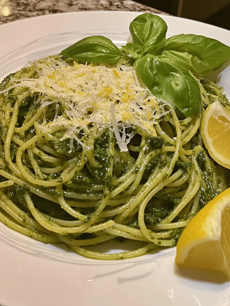 Lemon Spinach Pasta is a vibrant and refreshing dish that brings a burst of flavor to your dinner table. This delightful combination of zesty lemon, fresh spinach, and perfectly cooked pasta creates a meal that is not only satisfying but also brimming with nutritional benefits. With its bright flavors and appealing presentation, this dish is perfect for a casual weeknight dinner or a special occasion.