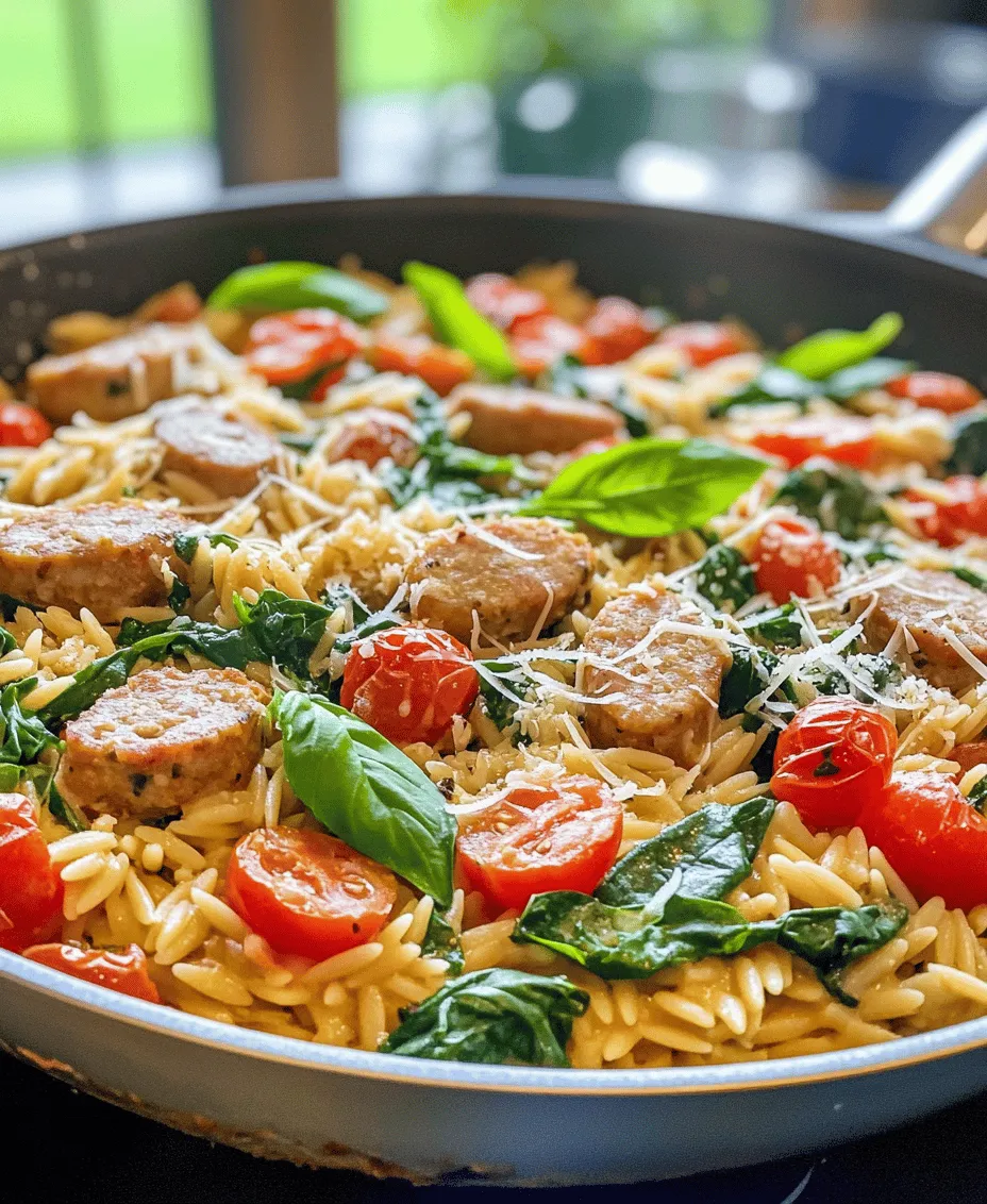 In the realm of comforting weeknight dinners, few dishes can rival the allure of a creamy chicken sausage orzo skillet. This one-pan wonder combines the heartiness of chicken sausage with the delightful texture of orzo pasta, all enveloped in a rich and creamy sauce. The appeal of this recipe lies not only in its delectable flavors but also in its convenience—perfect for busy families and anyone seeking a satisfying meal without the hassle of multiple pots and pans.
