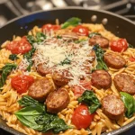 In the realm of comforting weeknight dinners, few dishes can rival the allure of a creamy chicken sausage orzo skillet. This one-pan wonder combines the heartiness of chicken sausage with the delightful texture of orzo pasta, all enveloped in a rich and creamy sauce. The appeal of this recipe lies not only in its delectable flavors but also in its convenience—perfect for busy families and anyone seeking a satisfying meal without the hassle of multiple pots and pans.