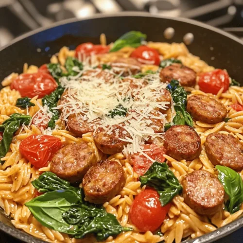 In the realm of comforting weeknight dinners, few dishes can rival the allure of a creamy chicken sausage orzo skillet. This one-pan wonder combines the heartiness of chicken sausage with the delightful texture of orzo pasta, all enveloped in a rich and creamy sauce. The appeal of this recipe lies not only in its delectable flavors but also in its convenience—perfect for busy families and anyone seeking a satisfying meal without the hassle of multiple pots and pans.