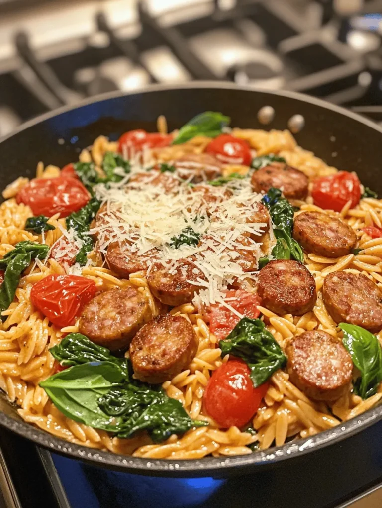 In the realm of comforting weeknight dinners, few dishes can rival the allure of a creamy chicken sausage orzo skillet. This one-pan wonder combines the heartiness of chicken sausage with the delightful texture of orzo pasta, all enveloped in a rich and creamy sauce. The appeal of this recipe lies not only in its delectable flavors but also in its convenience—perfect for busy families and anyone seeking a satisfying meal without the hassle of multiple pots and pans.