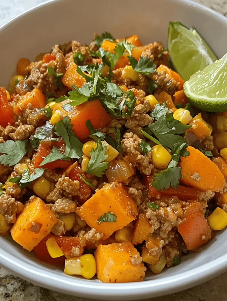 In the realm of nutritious and satisfying meals, the Savory Ground Turkey Sweet Potato Skillet stands out as a delightful option that combines wholesome ingredients with vibrant flavors. This one-pan dish is not only quick to prepare but also offers a perfect balance of protein, fiber, and essential nutrients, making it an ideal choice for busy weeknights or meal prepping. Packed with ground turkey, sweet potatoes, and colorful vegetables, this recipe is sure to become a family favorite. In this article, we will explore the ingredients, preparation steps, and the nutritional benefits of this dish, ensuring you have all the information you need to create this delicious meal at home.