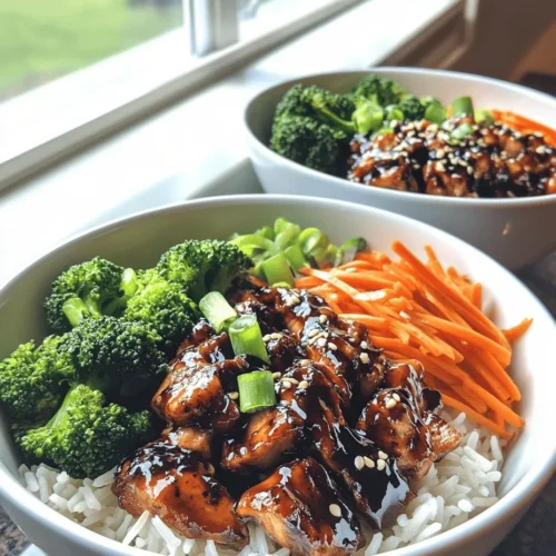 Sticky Chicken Rice Bowls are not just a meal; they are a delightful culinary experience that combines flavor, nutrition, and visual appeal. Perfect for family dinners, meal prep, or even a cozy night in, this dish features tender, juicy chicken served over fluffy jasmine rice and vibrant, fresh vegetables. What makes these rice bowls truly special is the rich, sticky sauce that envelops each component, enhancing the overall taste and making every bite a satisfying experience.