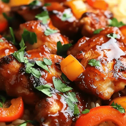 The foundation of any great recipe lies in its ingredients. Let’s take a closer look at the core components of the One-Pan Honey BBQ Chicken Rice, and discover why they are essential to creating a delicious meal.