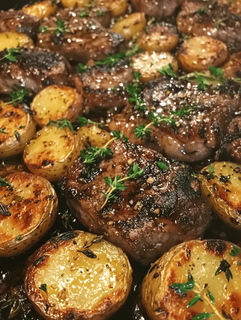 When it comes to home-cooked meals that are both hearty and satisfying, few dishes can rival the exquisite combination of flavors found in a Sizzling Garlic Butter Steak and Potatoes Skillet. This recipe is a celebration of simplicity, packed with rich, savory notes that can elevate any weeknight dinner into a special occasion. Imagine succulent pieces of steak paired with tender potatoes, all drenched in a luscious garlic butter sauce that brings everything together in perfect harmony.