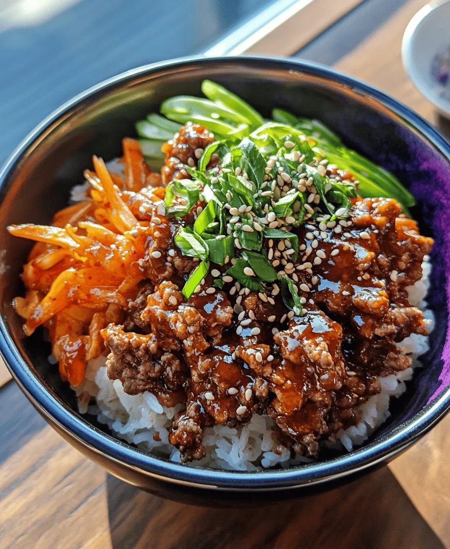 In the world of quick and satisfying meals, few dishes can rival the Spicy Savory Korean Ground Beef Bowl. This delightful recipe brings together the rich flavors of Korean cuisine with the convenience of a simple, one-bowl meal. Perfect for busy weeknights or a delightful weekend treat, this dish not only tantalizes the taste buds but also offers a balanced combination of protein and carbohydrates.
