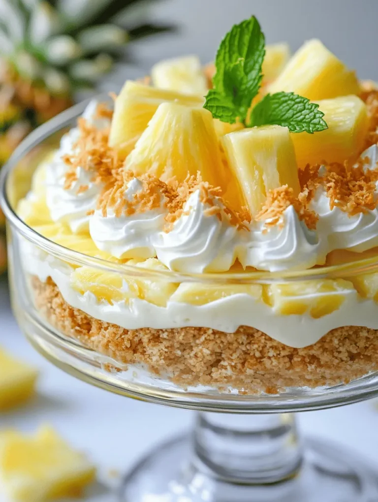 As summer approaches, the craving for light, fruity desserts intensifies. Enter the Tropical Paradise No Bake Pineapple Cream Dessert—an enchanting treat that transports your taste buds straight to the beach. This dessert is a delightful combination of flavors reminiscent of sun-soaked tropical islands, making it the perfect indulgence for any occasion. Whether you're hosting a summer barbecue, enjoying a picnic with friends, or celebrating a special family gathering, this no-bake dessert is sure to impress your guests and satisfy your sweet tooth.