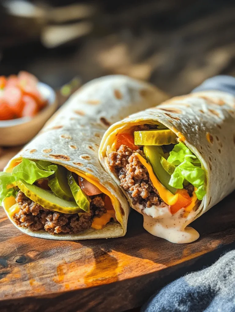 If you love the iconic taste of a Big Mac but crave a more portable and versatile meal option, you’re in for a treat with Big Mac Wraps. This innovative recipe reinvents the familiar flavors of the classic burger by wrapping them in a soft tortilla, making it easier to enjoy on the go. The Big Mac Wrap combines all the essential elements of the beloved sandwich—juicy beef, tangy special sauce, crisp lettuce, cheese, and pickles—into a convenient wrap format that can be enjoyed anytime.