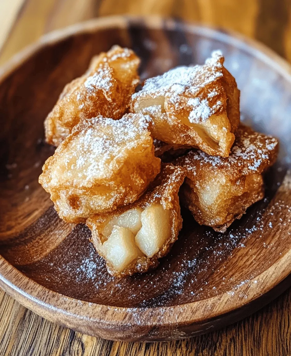 In the delightful world of homemade desserts, few treats capture the essence of comfort like Sweet & Crunchy Apple Fritter Bites. These little morsels are not only light and fluffy but also perfectly spiced, making them an irresistible option for any occasion. Whether you're gathering with family for a cozy night in or entertaining friends at a festive gathering, these apple fritter bites are sure to impress. The warm flavors of fresh apples combined with aromatic spices create a dessert that is both satisfying and nostalgic.