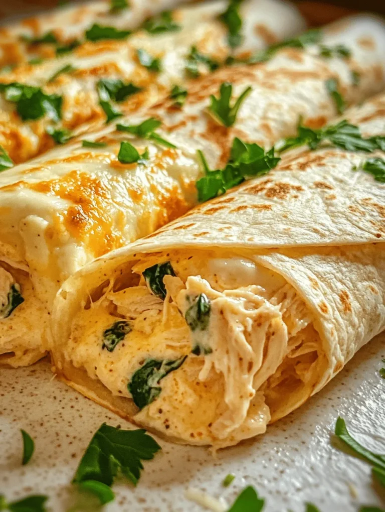 In recent years, wraps have surged in popularity as a versatile meal option that can suit any occasion—be it a quick lunch, an easy dinner, or a fun snack. Their flexibility allows for endless combinations of flavors and fillings, making them a favorite among home cooks and food enthusiasts alike. Among the myriad of wrap recipes, one stands out for its rich flavor and creamy texture: the Cheesy Garlic Chicken Wraps. This delightful recipe brings together the savory goodness of chicken, the irresistible meltiness of cheese, and the aromatic allure of garlic, creating a tantalizing dish that is as satisfying as it is simple to prepare.