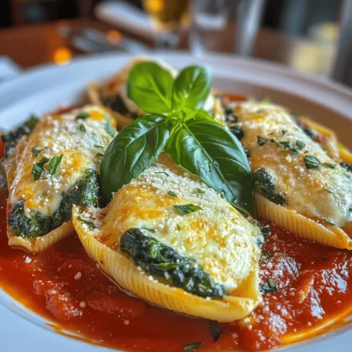 If you're on the lookout for a comforting and nutritious meal that will satisfy your family and friends, look no further than Spinach & Ricotta Delightful Shells. This delectable dish combines the creamy richness of ricotta cheese with the vibrant, earthy flavor of fresh spinach, all tucked inside tender jumbo pasta shells. Not only is this recipe vegetarian-friendly, but it also offers a delightful balance of flavors and textures that make it a hit at any gathering.