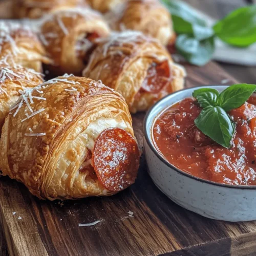 Are you searching for a quick and delicious snack or appetizer that will impress your guests and satisfy your cravings? Look no further than the mouthwatering Mozzarella Pepperoni Croissant Rolls! This delightful dish combines the flaky, buttery goodness of crescent roll dough with the rich, melty textures of fresh mozzarella and the savory flavor of pepperoni. Perfect for parties, game days, or a cozy night in, these croissant rolls are not only easy to make but also incredibly satisfying.