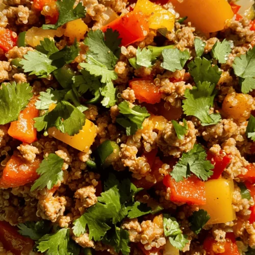 Today's busy lifestyle often leads to the compromise of healthy eating choices. However, with the right recipes at hand, making nutritious meals can be both quick and enjoyable. Ground Turkey and Colorful Peppers Delight is an embodiment of this philosophy, combining lean protein with a rainbow of vegetables to create a dish that is as appealing to the eye as it is to the taste buds. The use of ground turkey as the primary protein source not only keeps the dish light but also packs a nutritional punch, making it a fantastic option for those who want to indulge in a wholesome meal without the guilt.