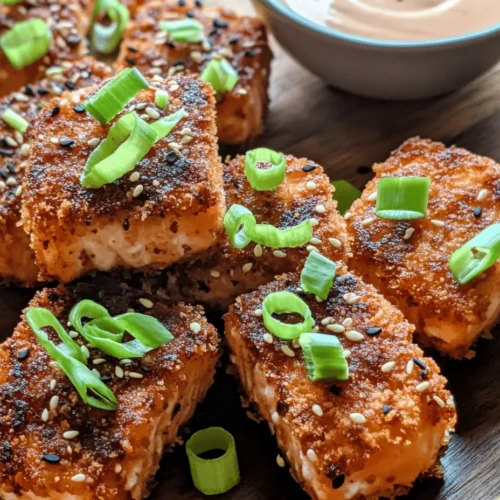 Salmon is widely celebrated not only for its delectable flavor but also for its impressive nutritional profile. A staple in many diets around the world, this fish boasts a rich, buttery texture that makes it a favorite at dinner tables and restaurants alike. With its high Omega-3 fatty acid content and protein-rich flesh, salmon stands out as a healthy choice that doesn't compromise on taste. As culinary trends evolve, innovative recipes featuring salmon are gaining traction, one of which is the Crispy Bang Bang Salmon Bites.