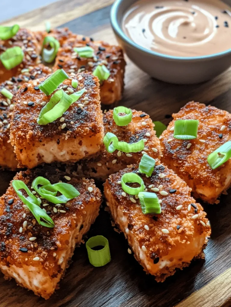 Salmon is widely celebrated not only for its delectable flavor but also for its impressive nutritional profile. A staple in many diets around the world, this fish boasts a rich, buttery texture that makes it a favorite at dinner tables and restaurants alike. With its high Omega-3 fatty acid content and protein-rich flesh, salmon stands out as a healthy choice that doesn't compromise on taste. As culinary trends evolve, innovative recipes featuring salmon are gaining traction, one of which is the Crispy Bang Bang Salmon Bites.