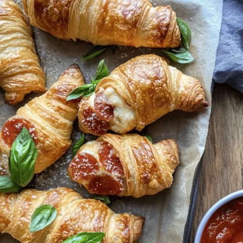 If youâre looking for a delectable snack that combines the flaky goodness of croissants with the savory flavors of pizza, then look no further than Mozzarella Pepperoni Croissant Rolls. This recipe is a delightful fusion of two beloved comfort foods that never fails to impress. The buttery, tender layers of croissant dough envelop stretchy mozzarella cheese and zesty pepperoni, creating a bite-sized treat that is both satisfying and indulgent.