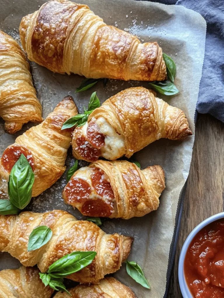 If you’re looking for a delectable snack that combines the flaky goodness of croissants with the savory flavors of pizza, then look no further than Mozzarella Pepperoni Croissant Rolls. This recipe is a delightful fusion of two beloved comfort foods that never fails to impress. The buttery, tender layers of croissant dough envelop stretchy mozzarella cheese and zesty pepperoni, creating a bite-sized treat that is both satisfying and indulgent.