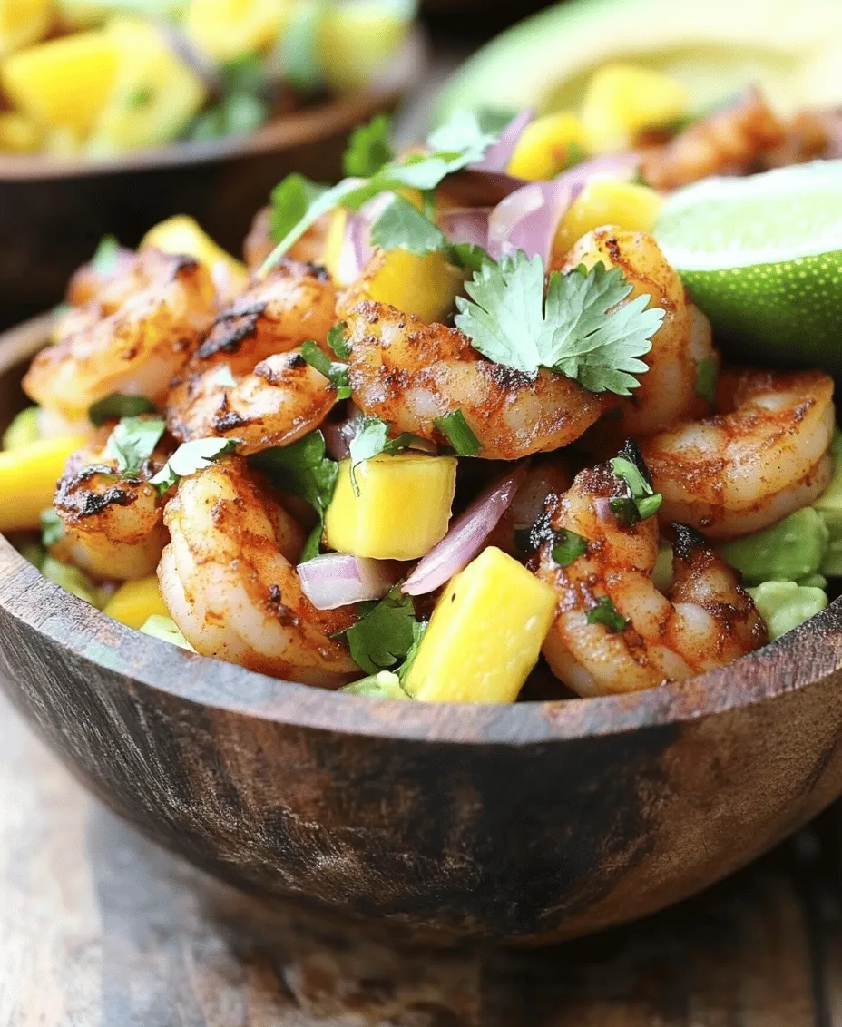 Welcome to the culinary adventure that is the Shrimp & Avocado Delight Bowls with Mango Salsa & Lime-Chili Kick! This dish is not just a meal; it's a vibrant explosion of flavors that brings together the sea’s bounty with the freshness of tropical fruits, all while maintaining a focus on healthy eating. Imagine a bowl brimming with plump, succulent shrimp nestled on a creamy avocado base, topped off with a zesty mango salsa that dances on your palate with each bite.
