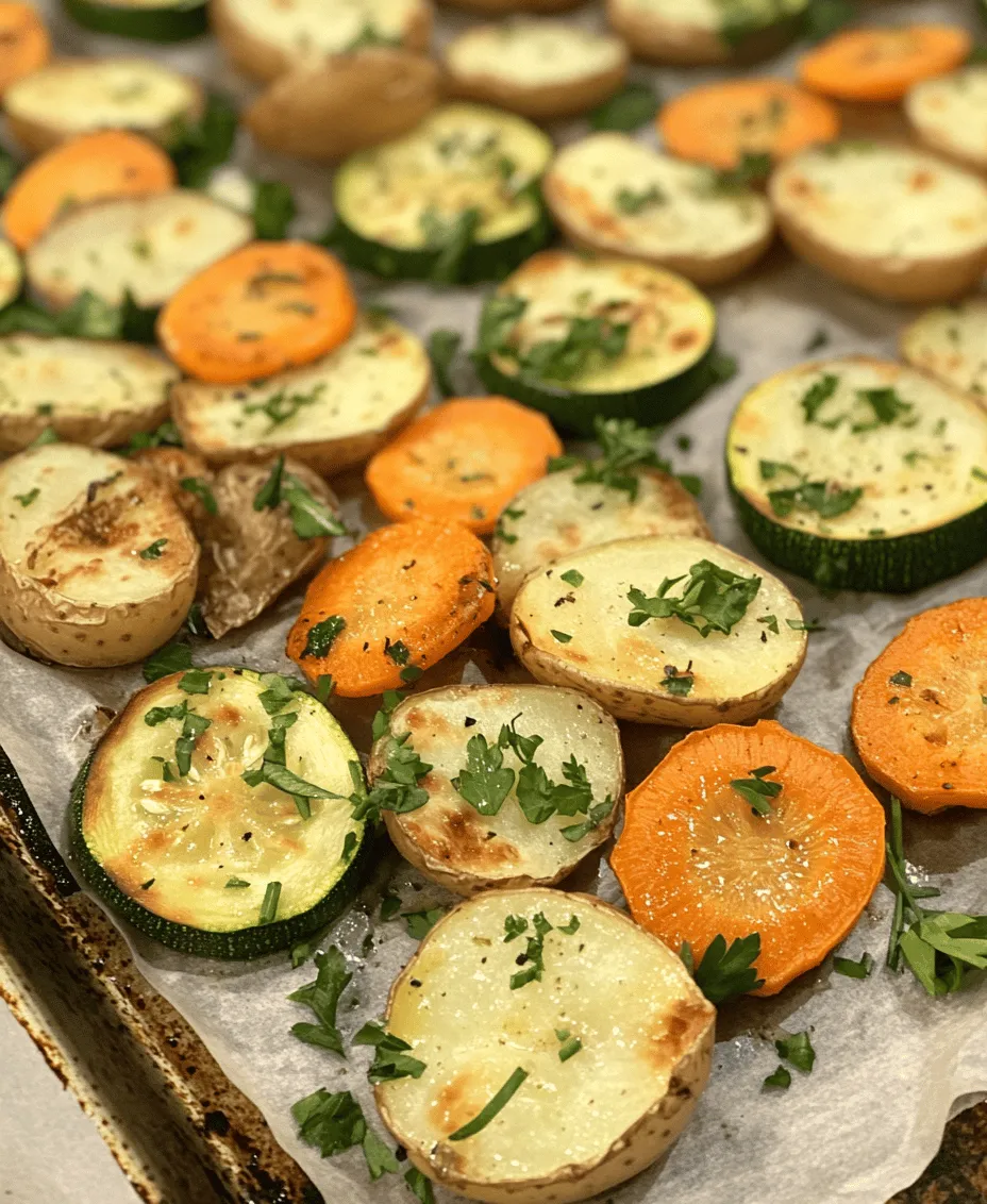 Garlic Herb Roasted Potatoes, Carrots, and Zucchini is a delightful dish that embodies the essence of comfort food while remaining incredibly healthy. This vibrant medley of root vegetables not only brings a splash of color to your dinner table but also packs a punch of flavor and nutritional goodness. With its delightful combination of textures and tastes, this recipe is sure to become a household favorite, whether you are preparing a weeknight family meal or hosting a gathering with friends.