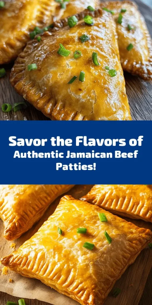 Savor the tastes of Jamaica with these delicious homemade Beef Patties! This recipe features flaky turmeric-infused pastry filled with a savory blend of ground beef, onions, garlic, and spices. Perfect for snacks or gatherings, they're a versatile treat that can be enjoyed warm or at room temperature. With simple ingredients and easy steps, you’ll be able to whip up a batch of these flavorful patties in just over an hour. Add a dash of hot sauce for an extra kick!