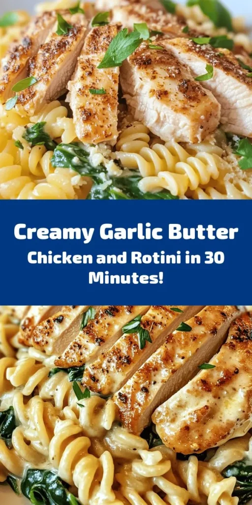 Indulge in a delightful dinner with this Creamy Garlic Butter Chicken and Rotini in Parmesan Sauce! This easy recipe combines perfectly cooked rotini pasta with tender chicken breasts, all enveloped in a rich, creamy garlic sauce. In just 30 minutes, you can serve a mouthwatering dish that’s sure to impress. Garnish with fresh parsley and extra Parmesan for a delicious finish. Perfect for a weeknight meal or special gatherings! Enjoy a taste of comfort food heaven!