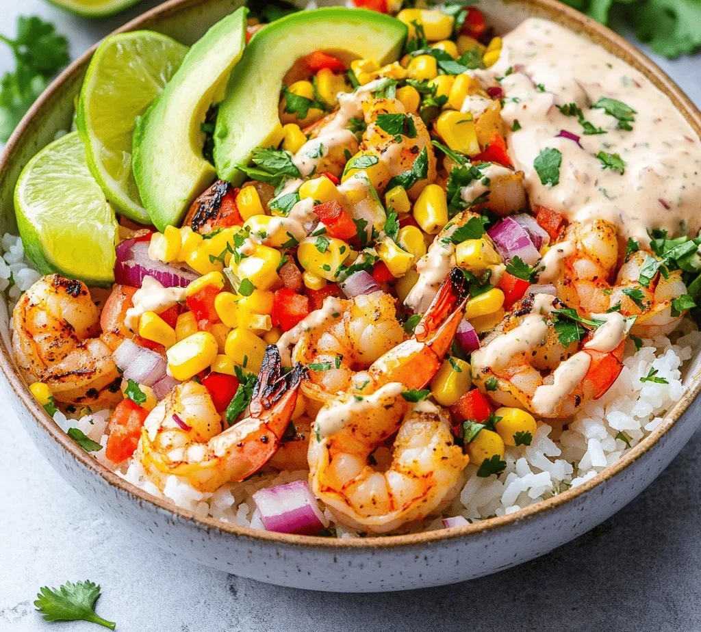 If you're looking for a delightful dish that combines fresh ingredients with vibrant flavors, look no further than the Grilled Shrimp Bowl with Avocado, Corn Salsa, and Creamy Garlic Sauce. This dish not only satisfies the taste buds but also provides a hearty meal that is visually appealing and packed with nutrition. The succulent grilled shrimp, paired with the crunchy corn salsa and creamy garlic sauce, creates a symphony of textures and flavors that will leave your palate craving more.