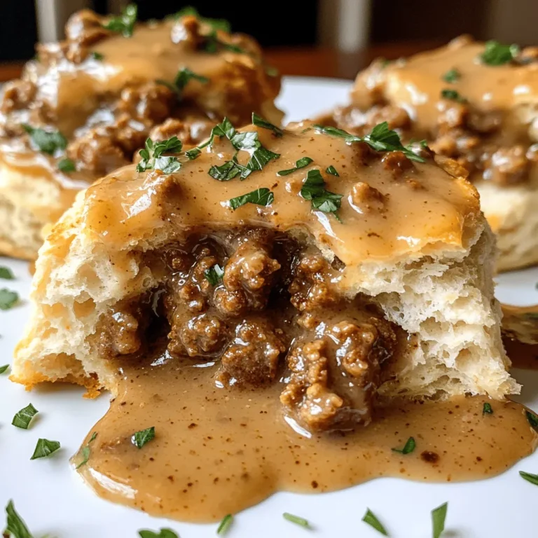 If you're searching for a dish that perfectly marries the rich traditions of Southern comfort food with bold and vibrant flavors, look no further than Chorizo & Biscuit Delight. This hearty recipe is a delightful twist on the classic biscuits and gravy, infusing the dish with spicy chorizo that adds a new dimension to the familiar flavors. Ideal for breakfast or brunch, this dish brings warmth and satisfaction to any table, making it a popular choice for family gatherings or cozy weekend mornings.