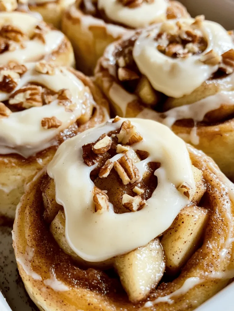 There's something truly special about the comforting aroma of freshly baked apple cinnamon rolls wafting through the house. These delightful treats have become a beloved staple in many kitchens, capturing the hearts (and taste buds) of families and friends alike. Combining the sweet, tart flavor of apples with the warm spiciness of cinnamon, these rolls are not just a breakfast item but an experience that brings people together. Topped with a luscious cream cheese frosting, they transform into an indulgent dessert that feels like a warm hug on a chilly day.