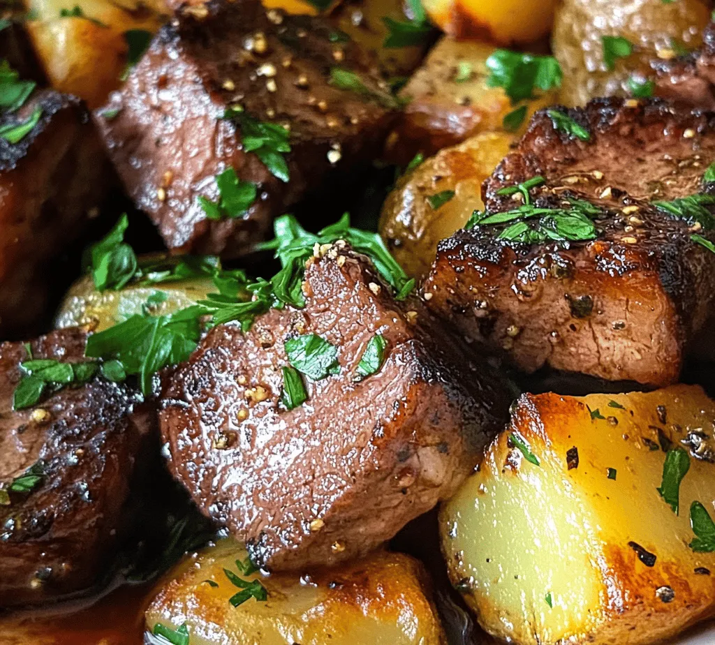 If you’re looking for a dish that combines decadence with simplicity, Butter Steak Bites with Garlic Herb Potatoes is the perfect recipe for you. This delightful meal brings together tender steak bites cooked to perfection, bathed in rich butter, and complemented by crispy, herb-infused baby potatoes. The combination of flavors and textures in this dish will have your taste buds dancing, making it a crowd-pleaser for family dinners, date nights, or even a casual gathering with friends.