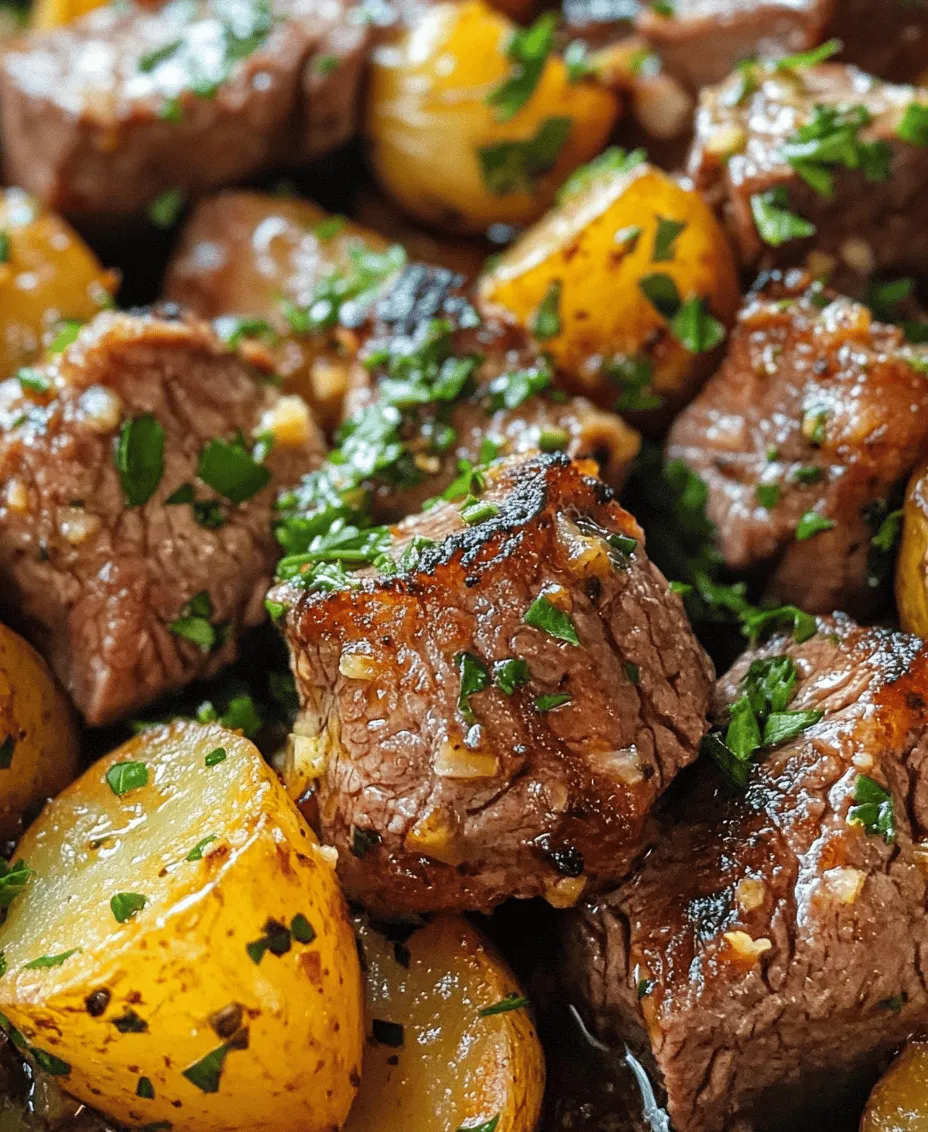 If you're looking for a dish that delivers both flavor and satisfaction, Garlic Butter Steak Bites and Potatoes is a standout choice. This meal combines the rich, savory tastes of tender steak with the comforting texture of perfectly cooked baby potatoes, all enveloped in a luscious garlic butter sauce. Not only is this recipe a feast for the senses, but it also shines in its versatility. Whether you're preparing a cozy family dinner or hosting friends for a special occasion, this dish is sure to impress.