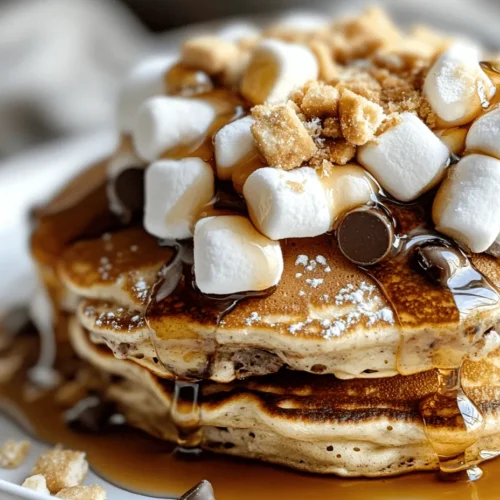 S’mores have long been a beloved treat, evoking fond memories of campfires, family gatherings, and starry nights. The simple combination of chocolate, marshmallows, and graham crackers creates a delightful explosion of flavors that many people cherish from childhood. Whether enjoyed by the fire or at a summer barbecue, the nostalgia of s'mores is universally appealing. But what if you could transform this classic treat into a breakfast sensation? Enter the innovative twist of s’mores pancakes—where the rich, gooey goodness of s’mores meets the fluffy comfort of pancakes.