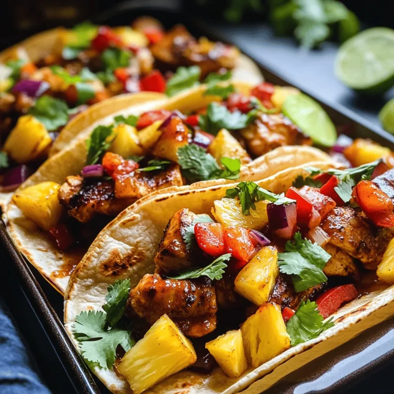 Tacos have transcended their origins as a simple street food in Mexico to become a beloved culinary staple worldwide. Their versatility allows for endless flavor combinations, accommodating diverse palates and dietary preferences. From classic carne asada to innovative vegetarian options, the taco has evolved into a canvas for creativity. One tantalizing variation that has gained popularity is the Chipotle Pineapple Chicken Taco, which artfully marries spicy, smoky, and sweet flavors in a single bite.