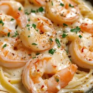 When it comes to quick and satisfying weeknight dinners, few dishes can compete with Easy Creamy Garlic Shrimp. This delightful recipe can be prepared in just 15 minutes, making it a perfect solution for busy evenings when you want to serve something delicious without spending hours in the kitchen. Imagine succulent shrimp enveloped in a rich, creamy sauce, infused with aromatic garlic and the savory depth of Parmesan cheese. The magic of this dish lies not only in its incredible taste but also in its versatility; whether served over a bed of pasta, rice, or simply with a side of crusty bread, it is sure to impress your family and friends alike.