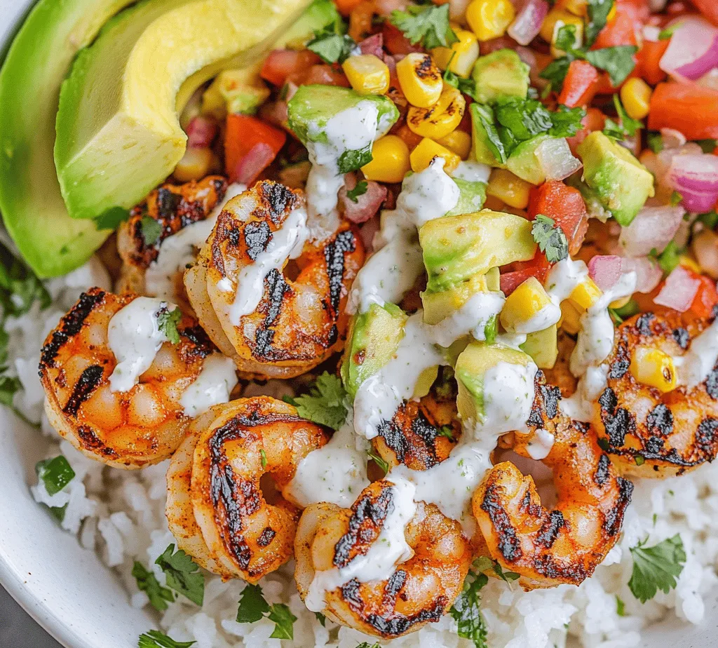 Imagine a dish that encapsulates the vibrant essence of summer with each colorful bite—a Grilled Shrimp Bowl with Avocado and Corn Salsa. This delightful meal brings together succulent grilled shrimp, creamy avocado, and a zesty corn salsa, creating a culinary experience that is both refreshing and satisfying. The combination of flavors not only tantalizes the taste buds but also evokes the warmth of sunny days, making it the perfect centerpiece for summer gatherings or a quick and nutritious weeknight dinner.