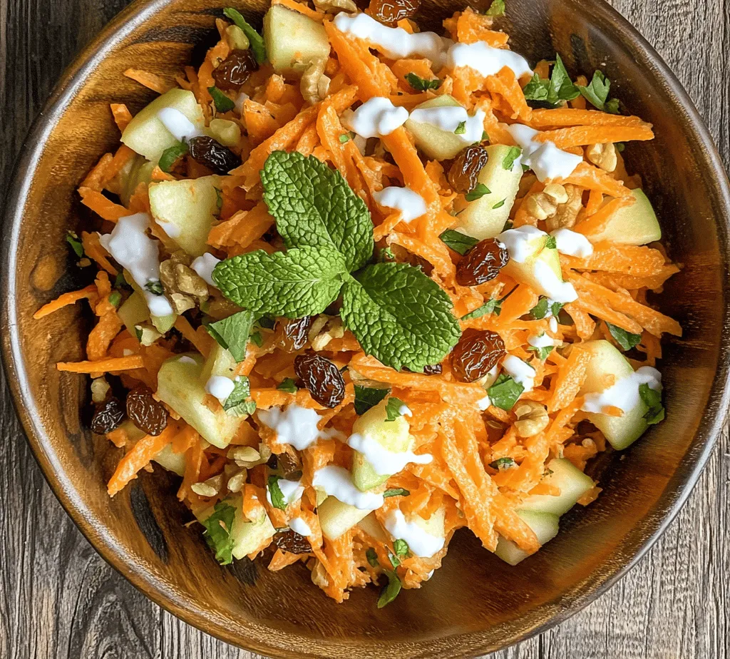 Exploring the world of fresh, vibrant salads opens up a realm of flavors and textures that can invigorate any meal. One such delightful dish is the Crunchy Carrot Apple Salad, a refreshing combination that brings together the sweetness of apples, the earthiness of carrots, and a creamy dressing that adds a touch of indulgence. This salad is not only easy to prepare but also packed with nutrients, making it a perfect addition to your daily diet.