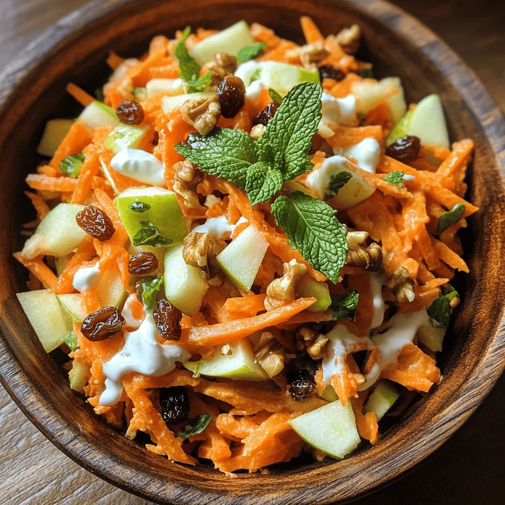 Exploring the world of fresh, vibrant salads opens up a realm of flavors and textures that can invigorate any meal. One such delightful dish is the Crunchy Carrot Apple Salad, a refreshing combination that brings together the sweetness of apples, the earthiness of carrots, and a creamy dressing that adds a touch of indulgence. This salad is not only easy to prepare but also packed with nutrients, making it a perfect addition to your daily diet.