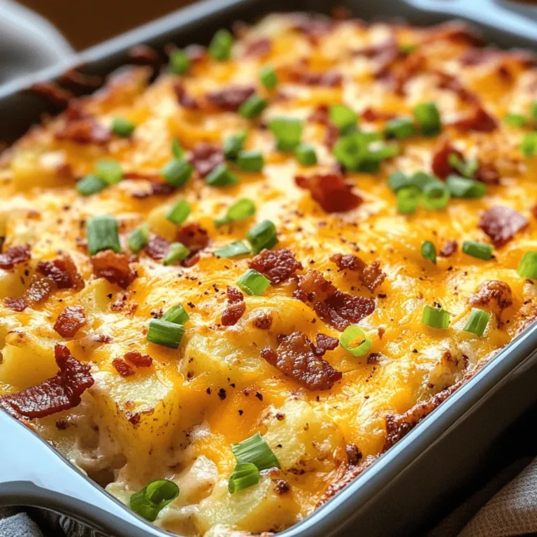 Breakfast casseroles have become a staple in many households, celebrated for their versatility and ease of preparation. Whether it's a cozy family breakfast, a large brunch gathering, or a meal prep solution for busy weekdays, breakfast casseroles serve as a delicious and satisfying option that caters to all tastes. One standout recipe in this category is the Cheesy Bacon Potato Breakfast Casserole. This hearty dish combines creamy cheese, crispy bacon, and tender potatoes to create a flavorful breakfast that is sure to please everyone at the table.