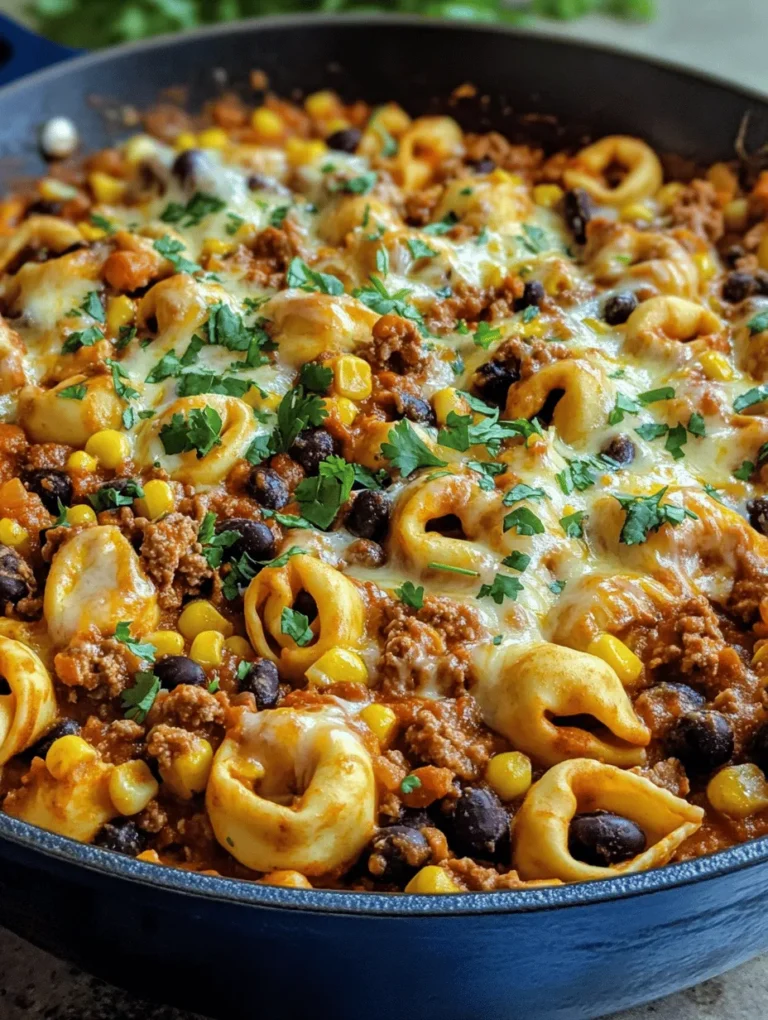 To create the perfect Cheesy Beef Enchilada Tortellini, it's essential to understand the role each ingredient plays in the dish. From the protein-packed beef to the vibrant spices, each component contributes to the overall flavor profile and texture.
