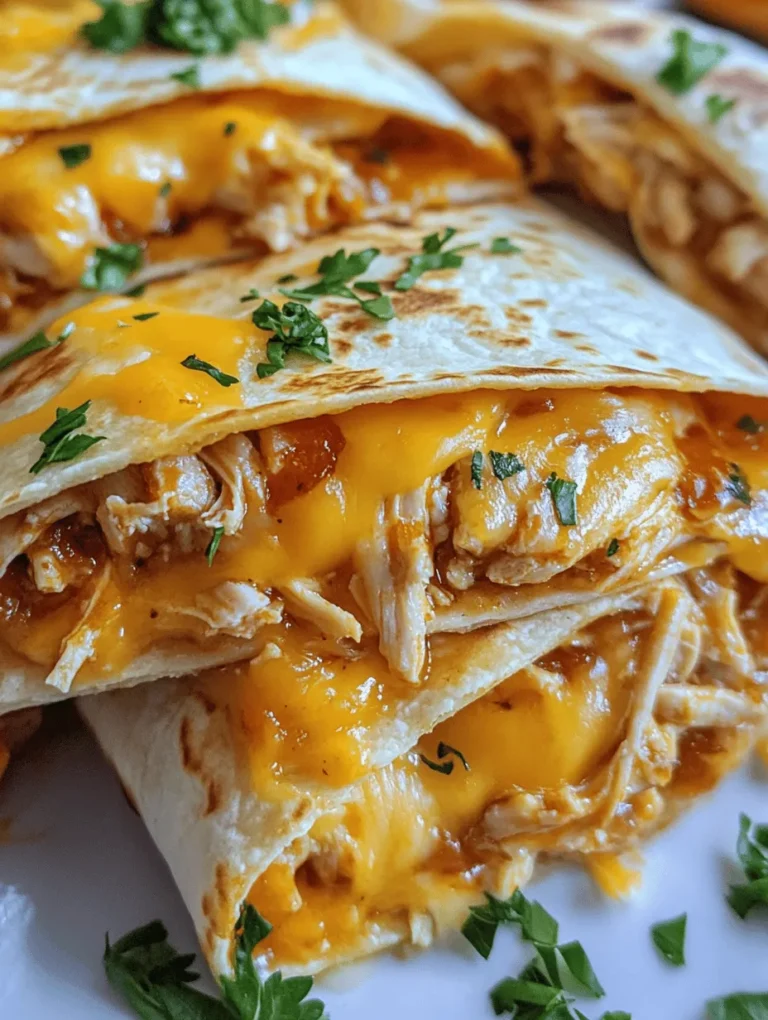Cheesy Garlic Chicken Wraps are the perfect solution for a quick and delicious meal that is not only satisfying but also bursting with flavor. This recipe combines tender, shredded chicken with a cheesy garlic blend, enveloped in a warm tortilla, making it an ideal choice for busy weeknights or casual gatherings. Whether you're cooking for yourself, family, or friends, these wraps are sure to be a hit at the dinner table.