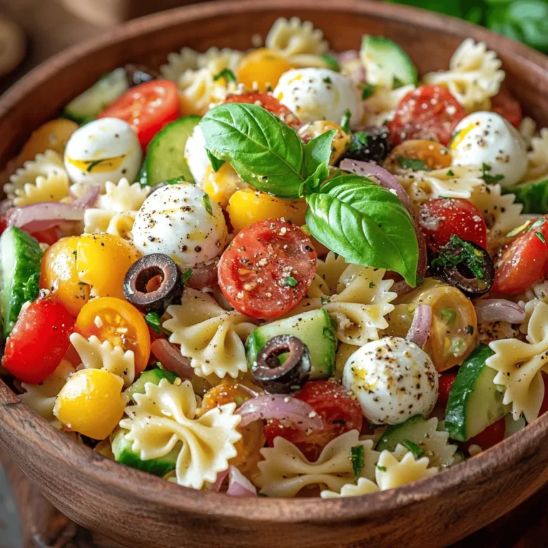 Pasta salads have become a staple at gatherings, barbecues, and family dinners, cherished for their versatility, vibrant colors, and ability to please a crowd. Among the many variations, the Bow Tie Pasta Salad stands out as a delightful option that embodies both flavor and fun. Whether you're hosting a summer picnic, preparing a side dish for a potluck, or simply looking for a refreshing meal to enjoy at home, this pasta salad is the perfect choice.