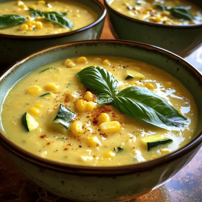 As the days grow longer and the sun shines brighter, summer brings with it an abundance of fresh produce that can elevate any meal. One delightful way to embrace the season is by making a comforting bowl of Corn and Zucchini Chowder. This recipe not only embodies the vibrant flavors of summer but also showcases the simplicity and richness of its core ingredients.