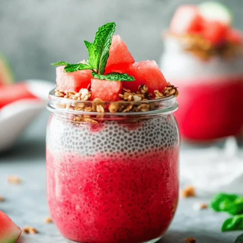 In recent years, the trend toward healthy breakfasts has gained significant momentum. More and more people are seeking nutritious options that not only fuel their bodies but also tantalize their taste buds. One such delightful option that has emerged on the breakfast scene is the Watermelon Chia Pudding Breakfast Jar. This vibrant dish is not only visually appealing but also packed with health benefits, making it an ideal choice for anyone looking to start their day on a refreshing note.