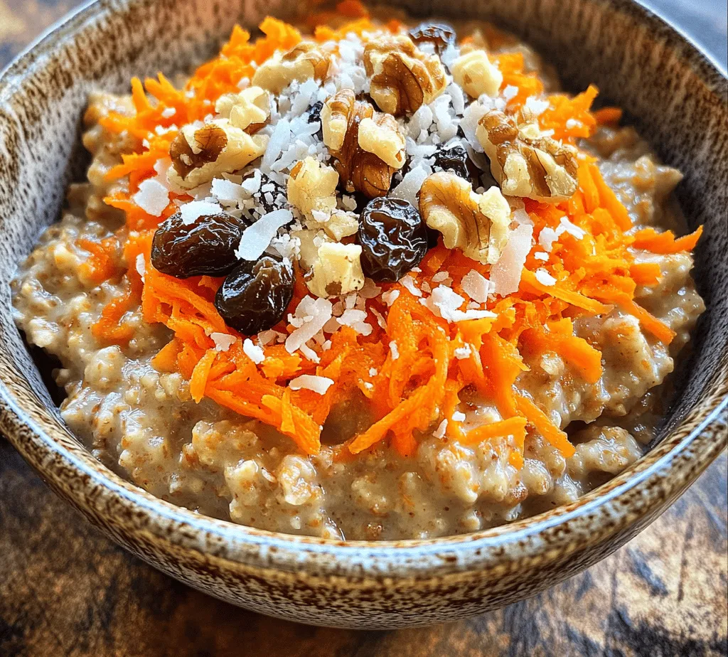 As the world increasingly shifts towards healthier eating habits, oatmeal has emerged as a quintessential breakfast staple. Not only is it versatile and filling, but oatmeal also boasts a myriad of health benefits, making it a favorite for health enthusiasts and busy individuals alike. Enter the Carrot Cake Oatmeal Delight, a delightful fusion that transforms traditional oatmeal into a sweet, spiced treat reminiscent of the classic carrot cake. This innovative recipe combines the wholesome goodness of oats and vegetables, presenting a nourishing meal that doesn't compromise on flavor.