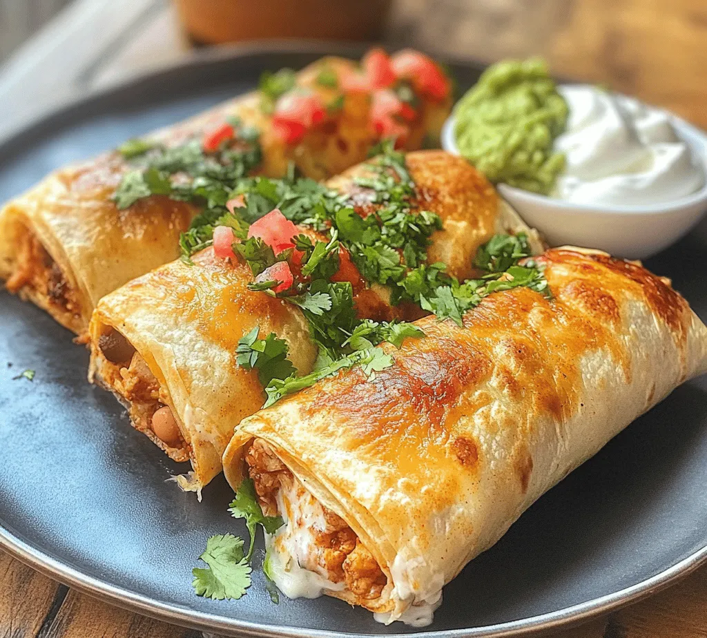 Chimichangas are more than just a dish; they are a celebration of flavor, culture, and tradition wrapped in a crispy tortilla shell. This beloved Mexican dish has won hearts and palates worldwide with its delightful combination of textures and tastes. Imagine sinking your teeth into a golden-brown tortilla that gives way to a savory filling of shredded chicken, refried beans, and melted cheese. The experience is nothing short of sensational, making crispy chicken chimichangas the ultimate comfort food for any occasion.