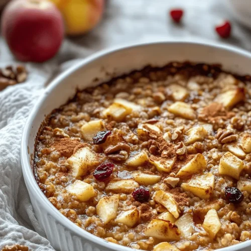 In recent years, the demand for healthy breakfast options has surged, reflecting a growing awareness of the importance of nutritious morning meals. As more individuals seek to fuel their bodies with wholesome ingredients, breakfast recipes that are both delicious and nutritious have taken center stage. Among these, the 'Irresistible Healthy Apple Oatmeal Breakfast Bake' shines as a standout choice, offering a delightful balance of flavor and health benefits.