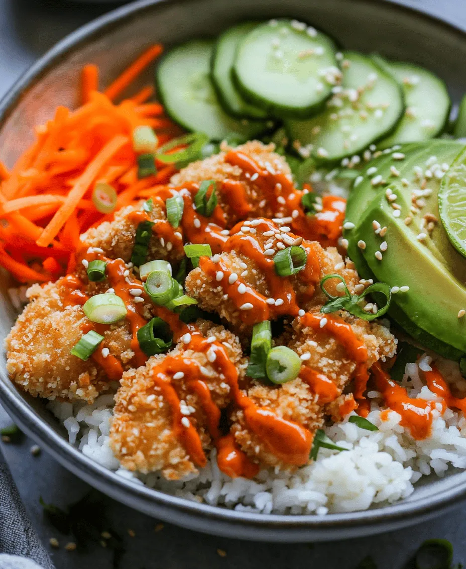 Bang Bang Chicken Bowls are a delightful fusion dish that combines tender chicken pieces with a creamy and spicy sauce, served over a bed of fresh vegetables and grains. This dish has its roots in Chinese-American cuisine, where it draws inspiration from the flavors of Asian cuisine while incorporating a uniquely Western twist. The name 