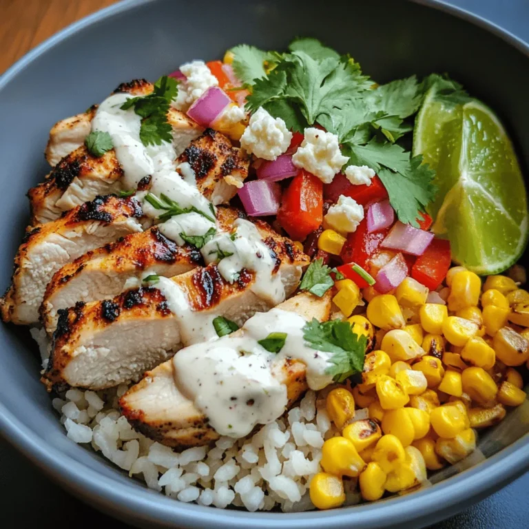 In the realm of comfort food, few dishes can rival the delightful combination of flavors found in a Street Corn Chicken Rice Bowl. This vibrant dish captures the essence of street food with its smoky, spicy chicken, sweet corn, and creamy sauce, all served over a bed of fluffy jasmine rice. Perfect for a weeknight dinner or a gathering with friends, this recipe is not only easy to make but also packed with nutrients and satisfying flavors.
