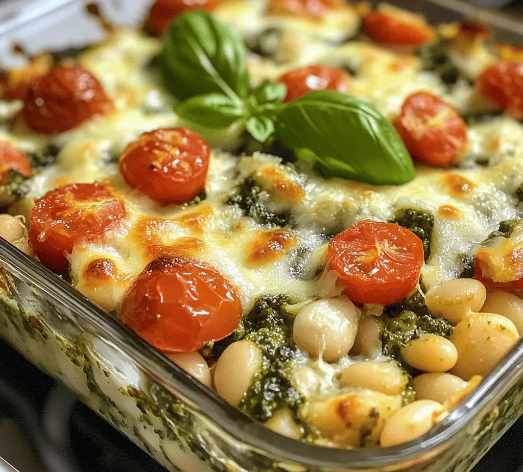 In the realm of vegetarian cuisine, the White Bean and Pesto Bake stands out as a delightful and nutritious option that caters to both flavor and health-consciousness. This dish marries the creaminess of white beans with the vibrant, aromatic notes of fresh basil pesto, creating a harmonious blend that is as satisfying as it is simple to prepare. Whether you are a seasoned vegetarian or just looking to incorporate more plant-based meals into your diet, this recipe is a fantastic choice that showcases how easy it can be to enjoy wholesome, delicious food.