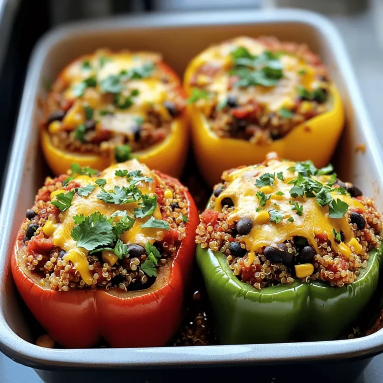 Savory stuffed bell peppers are a delightful and wholesome dish that appeals to a wide range of palates. Whether you are a health-conscious eater looking for nutritious meals, a busy family seeking quick yet satisfying dinner options, or simply someone who appreciates the vibrant colors and flavors of fresh produce, this recipe is tailored for you. Stuffed bell peppers serve as a colorful vessel, showcasing a savory filling that balances flavors and textures, making every bite a rewarding experience.